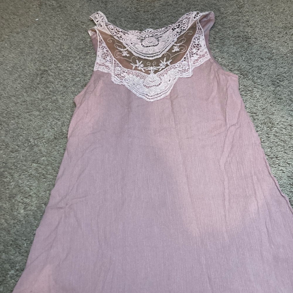 Pink mini dress